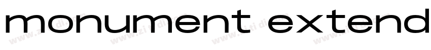monument extend字体转换